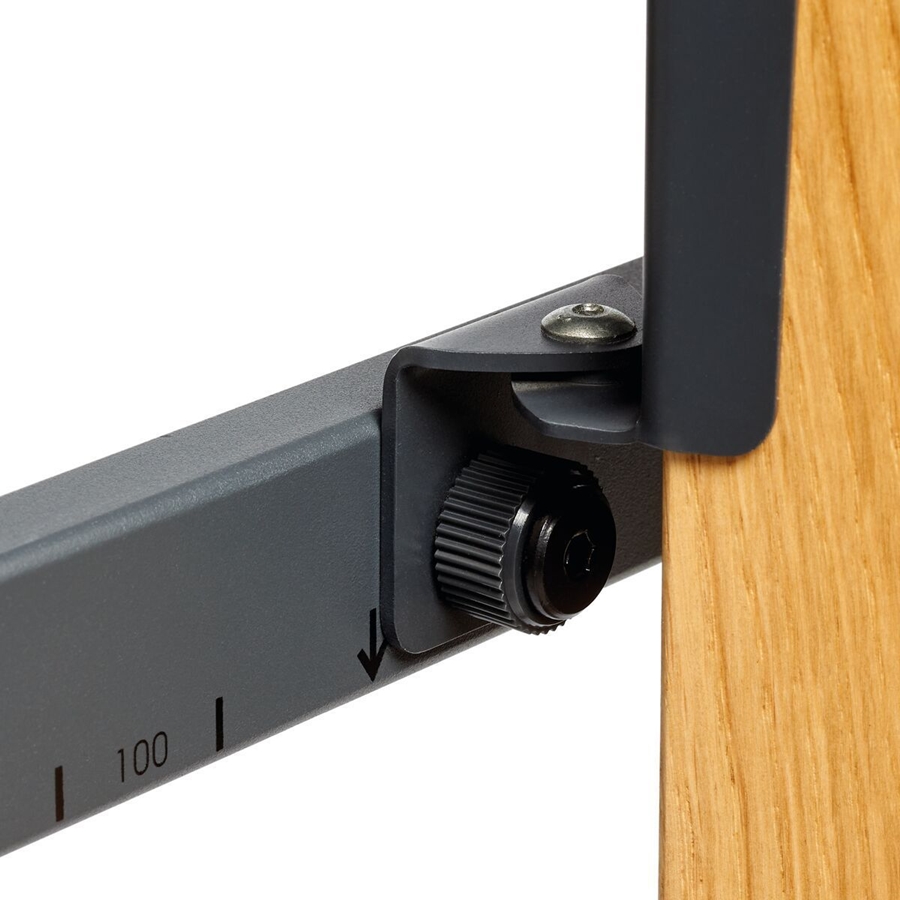 TVS 3695 | tv vloerstandaard | Eikenhoud & staal | 40-77" 4